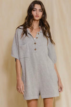 Load image into Gallery viewer, Gray Sweater Romper
