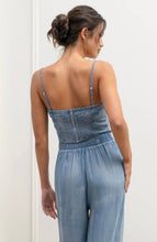 Load image into Gallery viewer, Chambray Corset Top
