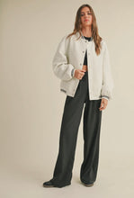 Load image into Gallery viewer, White Bomber Jacket
