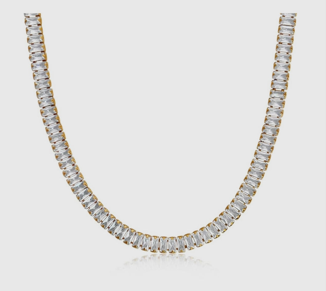Shayna Baguette Necklace
