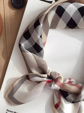 Load image into Gallery viewer, Plaid Square Vintage Scarf

