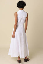 Load image into Gallery viewer, Aimme Button-Front Linen Maxi Dress
