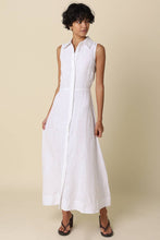 Load image into Gallery viewer, Aimme Button-Front Linen Maxi Dress
