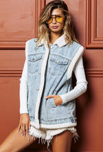 Load image into Gallery viewer, Sheridan Denim &amp; Fur Reversible Vest
