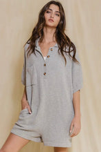 Load image into Gallery viewer, Gray Sweater Romper
