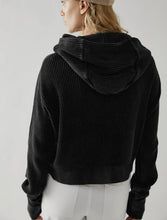 Load image into Gallery viewer, Black Waffle Hoodie

