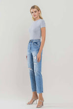 Load image into Gallery viewer, Stretch Distressed Mom Jeans

