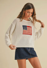 Load image into Gallery viewer, USA Cream Sweater
