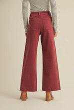 Load image into Gallery viewer, Straight Wide Leg Wine Pants
