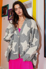 Load image into Gallery viewer, Oversized Star Cardigan
