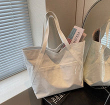 Load image into Gallery viewer, Large Capacity Kraft Paper Shoulder Bag
