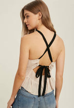 Load image into Gallery viewer, Tie Back Peplum Top
