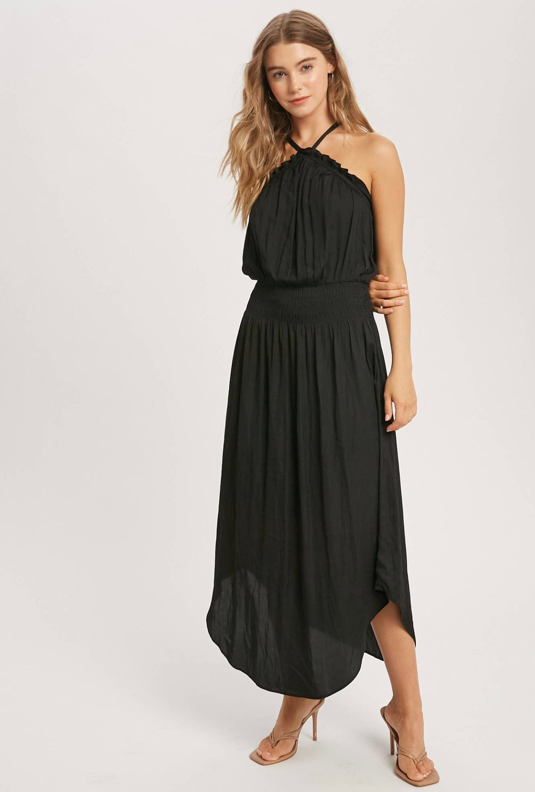 Silky Black Dress