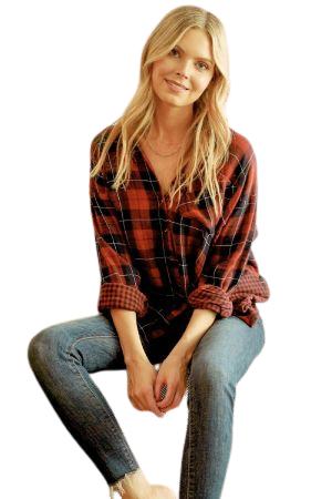 Red Multi-Patterned Flannel