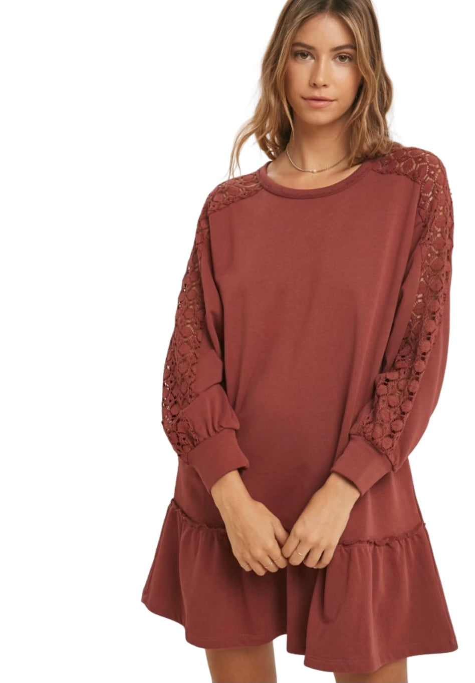 Long Sleeve Ruffle Dress